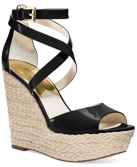 michael kors wedges fit|Michael Kors black wedges women.